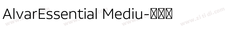AlvarEssential Mediu字体转换